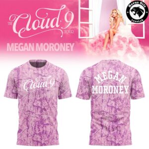 Megan Moroney The Cloud 9 Tour 2026 Pink Graphic T Shirt 5