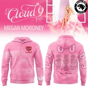 Megan Moroney The Cloud 9 Tour 2026 Pink Hoodie 3