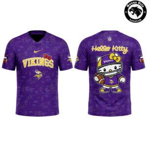 Minnesota Vikings x Hello Kitty 2026 Crossover Graphic Football Jersey 2