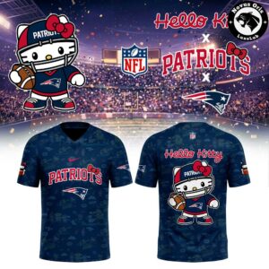 New England Patriots x Hello Kitty 2026 Cute Graphic Football Jersey