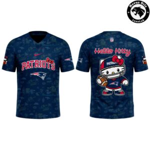 New England Patriots x Hello Kitty 2026 Cute Graphic Football Jersey 2