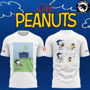 New York Mets Snoopy Peanuts 2026 Baseball Graphic T-Shirt