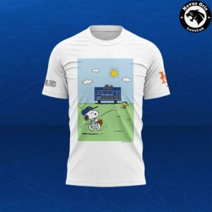 New York Mets Snoopy Peanuts 2026 Baseball Graphic T Shirt 2