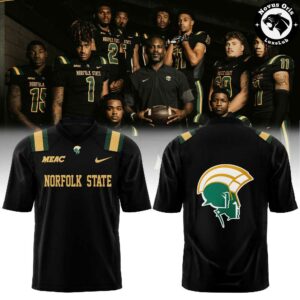 Norfolk State Spartans Football Dark Mode Activated Football Jersey