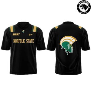 Norfolk State Spartans Football Dark Mode Activated Football Jersey 2