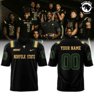 Norfolk State Spartans Football Dark Mode Activated Football Jersey 3