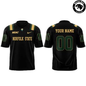 Norfolk State Spartans Football Dark Mode Activated Football Jersey 4