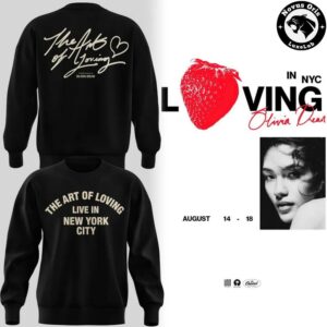 Olivia Dean The Art of Loving In NYC 2026 Concert Sweatshirt