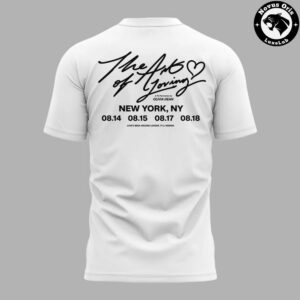 Olivia Dean The Art of Loving In NYC 2026 Concert T Shirt 3