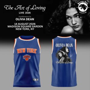 Olivia Dean x New York Knicks The Art of Loving Live 2026 Basketball Jersey 2