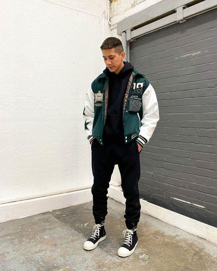 Pairing a Men’s Hoodie with a Varsity Jacket