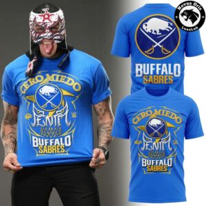 Penta Cero Miedo Buffalo Sabres Lucha Libre Hockey Graphic T-Shirt