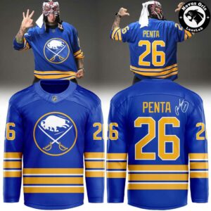 Penta Cero Miedo Buffalo Sabres Lucha Libre Hockey Jersey 2