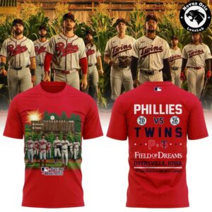 Phillies vs Twins 2026 Field of Dreams Game Cream T Shirt 3 1