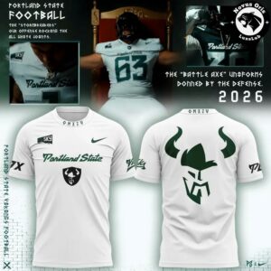 Portland State Vikings NCAA Battle Axe 2026 Special Edition T Shirt 2