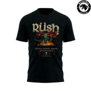 RUSH Fifty Something Tour 2026 Philadelphia Concert T Shirt 2