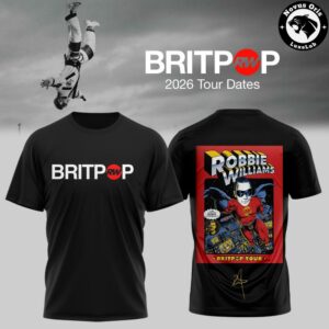 Robbie Williams Britpop World Tour 2026 Graphic T Shirt 4