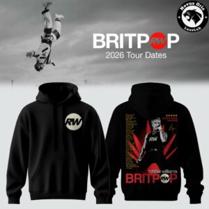 Robbie Williams Britpop World Tour 2026 Hoodie 3