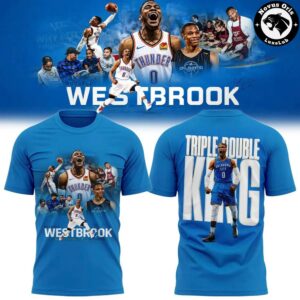 Russell Westbrook OKC Thunder Triple Double King T Shirt 1