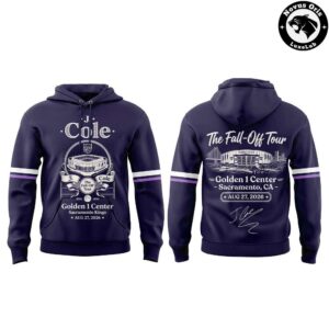 Sacramento Kings x J Cole The Fall Off Tour 2026 Pullover Hoodie 4