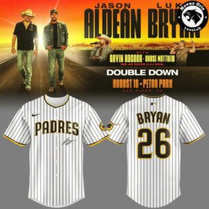 San Diego Padres x Jason Aldean Luke Bryan Double Down Tour 2026 Baseball Jersey 4