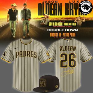 San Diego Padres x Jason Aldean Luke Bryan Double Down Tour 2026 Baseball Jersey 5
