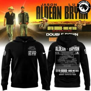 San Diego Padres x Jason Aldean Luke Bryan Double Down Tour 2026 Hoodie 2
