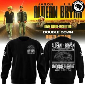 San Diego Padres x Jason Aldean Luke Bryan Double Down Tour 2026 Sweatshirt 2