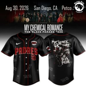San Diego Padres x My Chemical Romance The Black Parade Tour Jersey