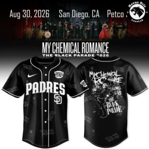 San Diego Padres x My Chemical Romance The Black Parade Tour Jersey 2