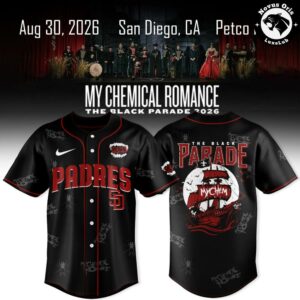 San Diego Padres x My Chemical Romance The Black Parade Tour Jersey 3