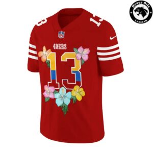 San Francisco 49ers x Karol G Viajando Por El Mundo Floral Jersey 2