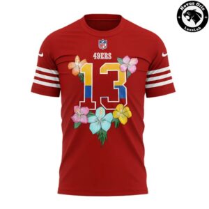 San Francisco 49ers x Karol G Viajando Por El Mundo Floral T Shirt 2