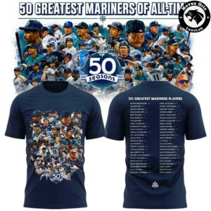 Seattle Mariners x 50 Greatest Players 2026 Edition Custom T Shirt 2