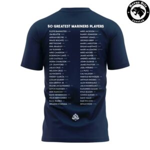Seattle Mariners x 50 Greatest Players 2026 Edition Custom T Shirt 6