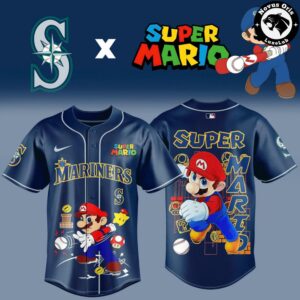 Seattle Mariners x Super Mario 2026 Limited Edition Baseball Jersey