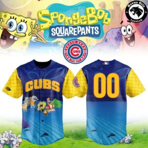 South Bend Cubs SpongeBob SquarePants Night Custom Baseball Jersey