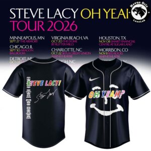 Steve Lacy Oh Yeah? Tour 2026 Signature Baseball Jersey