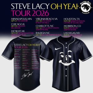 Steve Lacy Oh Yeah? Tour 2026 Signature Baseball Jersey