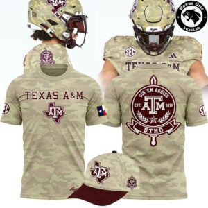 Texas A&M Aggies Gig ‘Em Military Camo Performance T-Shirt