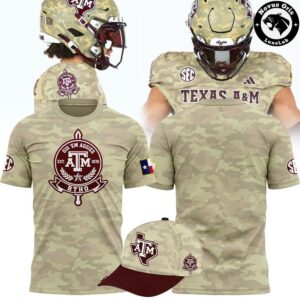 Texas AM Aggies Gig Em Military Camo Performance T Shirt 2