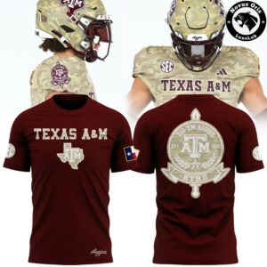 Texas AM Aggies Gig Em Military Camo Performance T Shirt 4