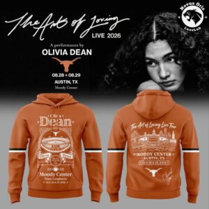 Texas Longhorns x Olivia Dean The Art of Loving Live Tour 2026 Hoodie 2