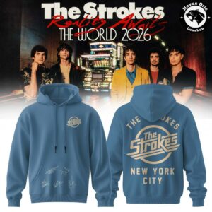 The Strokes Reality Awaits Tour 2026 NYC Signature Pullover Hoodie 10