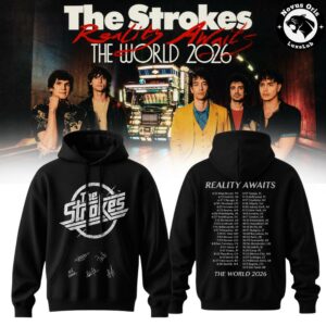 The Strokes Reality Awaits Tour 2026 NYC Signature Pullover Hoodie 2