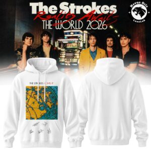 The Strokes Reality Awaits Tour 2026 NYC Signature Pullover Hoodie 3