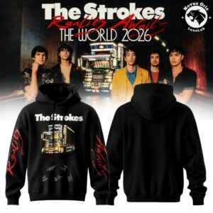 The Strokes Reality Awaits Tour 2026 NYC Signature Pullover Hoodie 4