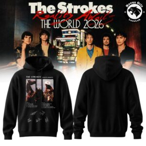 The Strokes Reality Awaits Tour 2026 NYC Signature Pullover Hoodie 5