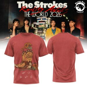 The Strokes Reality Awaits World Tour 2026 Graphic T-Shirt