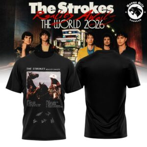 The Strokes Reality Awaits World Tour 2026 Graphic T Shirt 5
